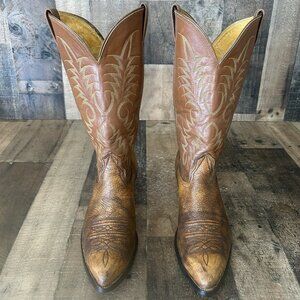 Nocona Vintage Western Cowboy Boots Mens 10 D